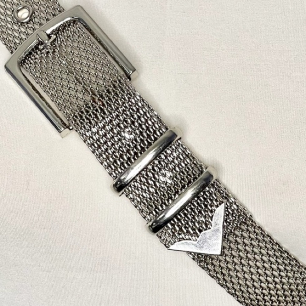 METALLIC MESH ADJUSTABLE STATEMENT BELT - image 4